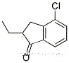 Molecular Structure of 1003708-98-2 (4-CHLORO-2-ETHYL-1-INDANONE)